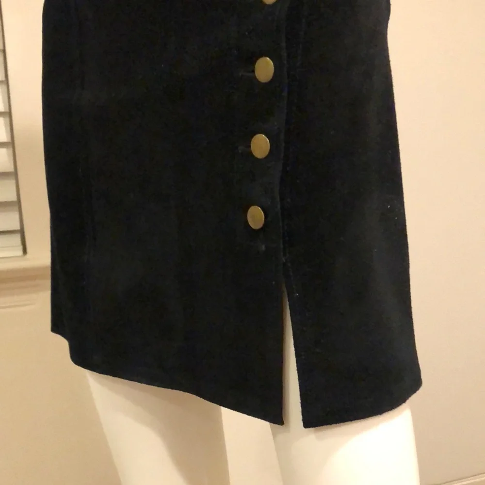 Leather Suede Mini Skirt - Picture 6 of 9
